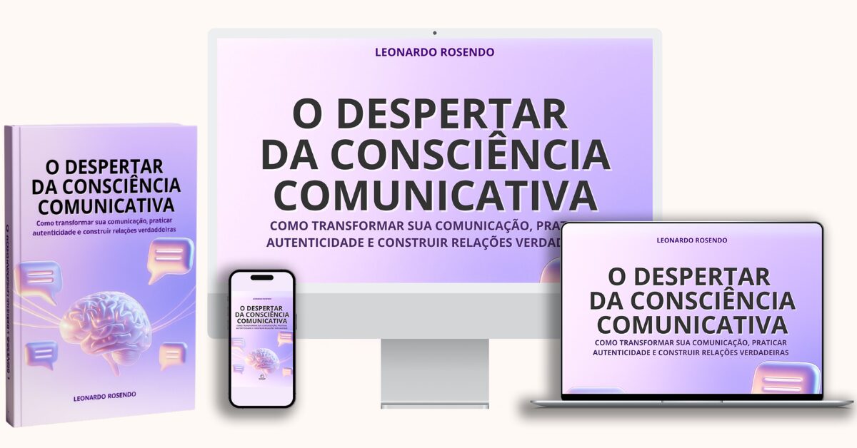 Mockup do material do Despertar da Consciência Comunicativa